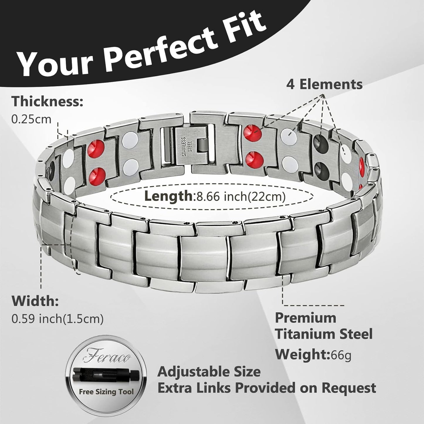 Magnetic Therapy Bio Bracelet